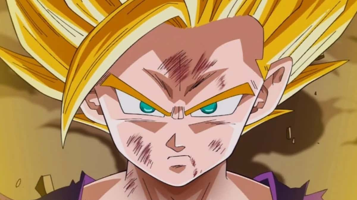 gohan fighting cell in dbz