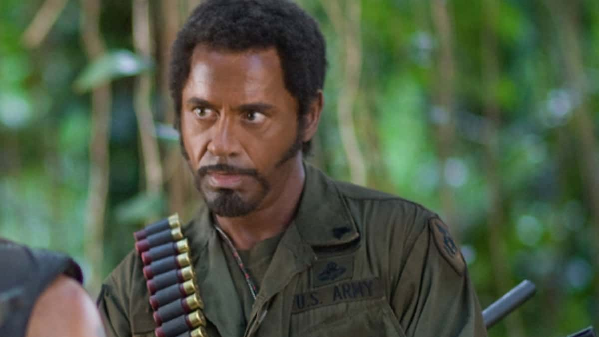 Robert Downey Jr in Tropic Thunder