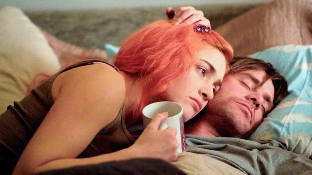 Kate Winslet and Jim Carrey in Eternal Sunshine of the Spotless Mind