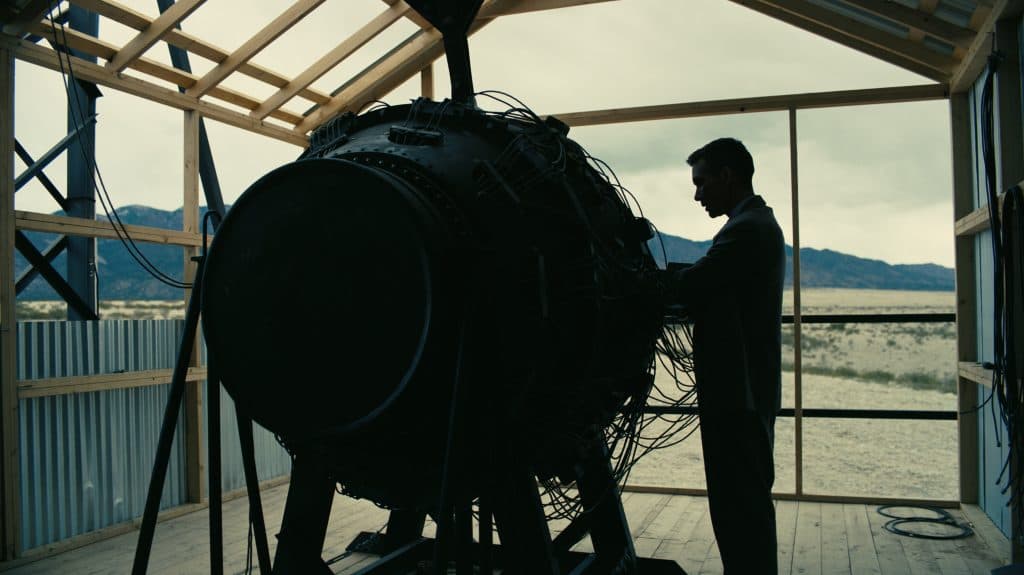 A still of the bomb in Oppenheimer