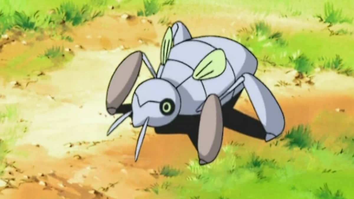 A still from the Pokemon anime show Nincada