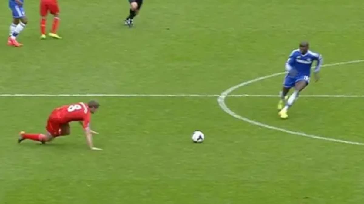 Steven Gerrard's slip vs Chelsea in 2014