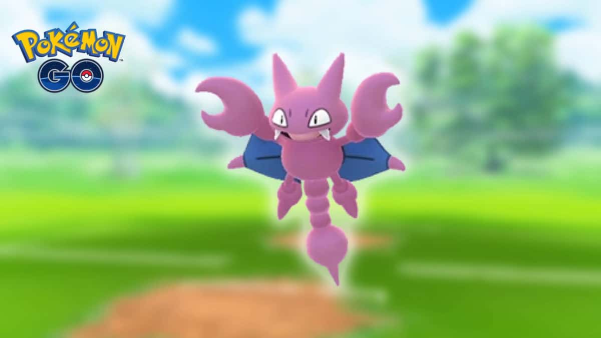 The Pokemon Gligar is visible