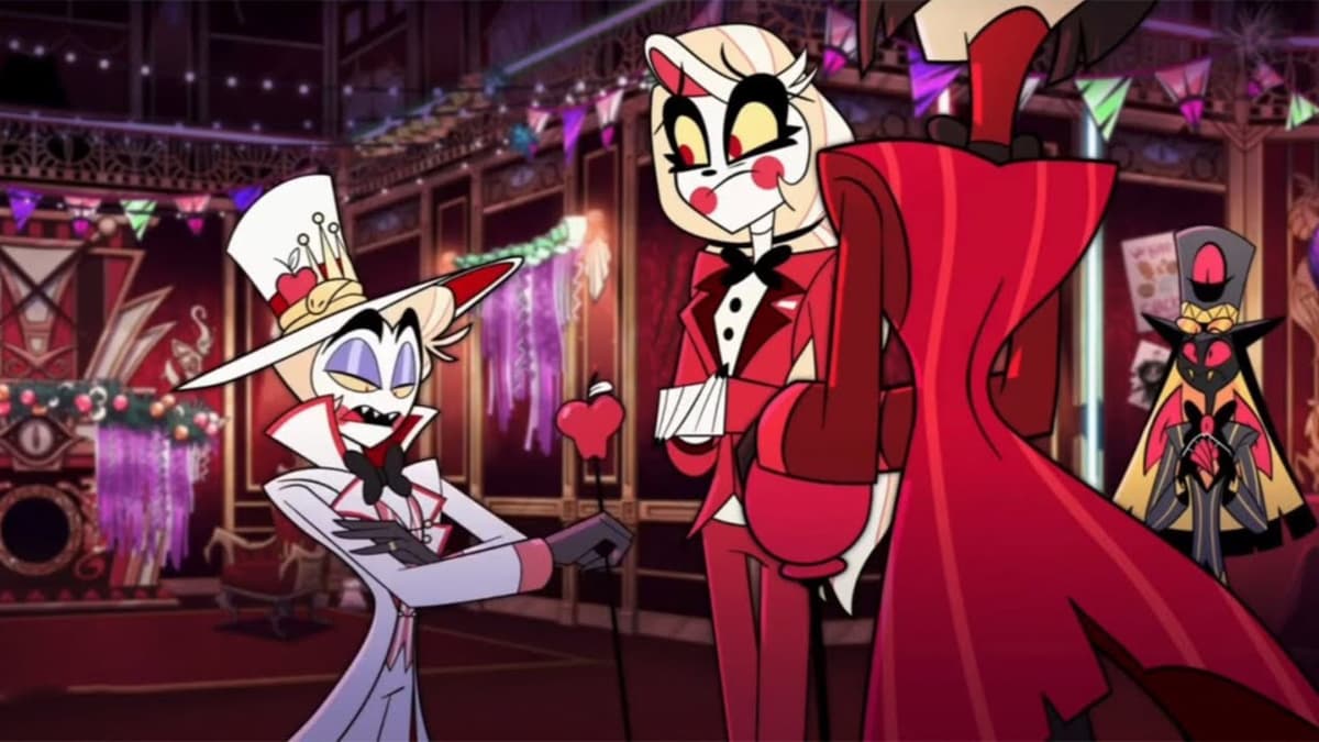 Charlie and Lucifer in Hazbin Hotel Episode 5