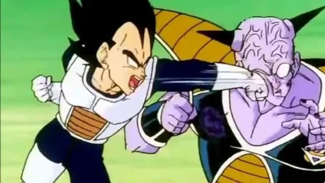 Dragon Ball Z Vegeta fighting ginyu force