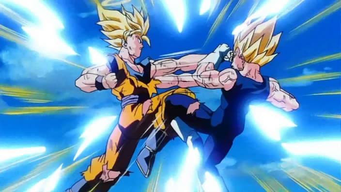 Dragon Ball Z goku vs majin vegeta