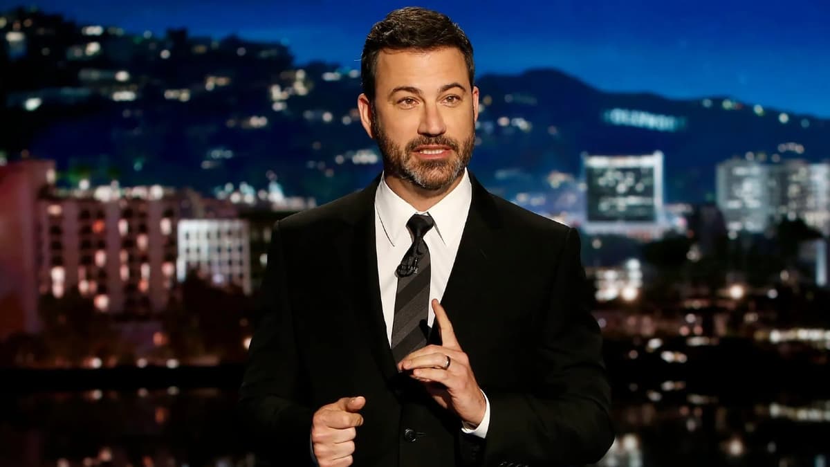 Jimmy Kimmel hosting his talkshow.