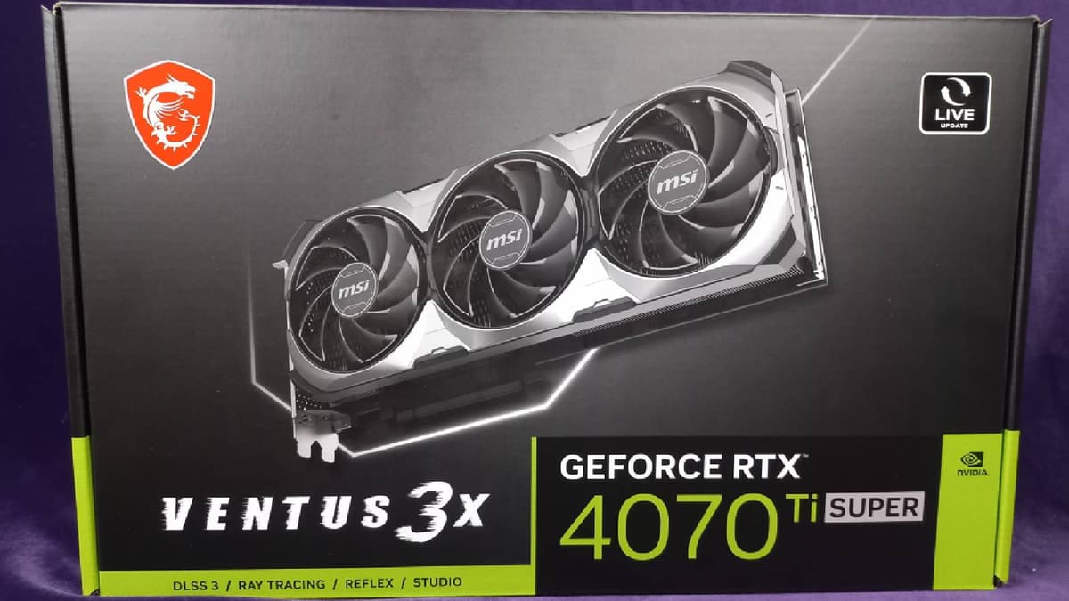 MSI GeForce RTX 4070 Ti Super box