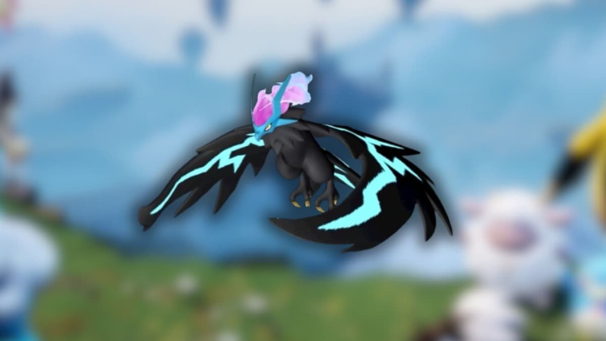 Dark-type Helzephyr in Palworld.