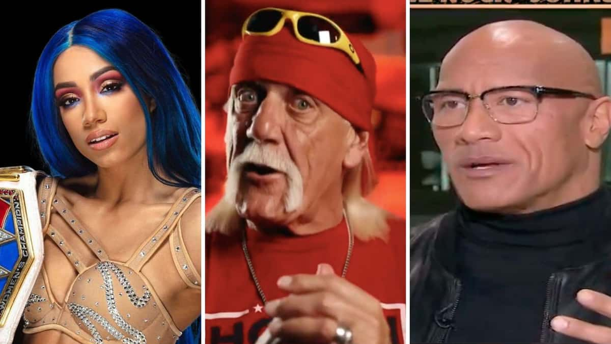 Sasha Banks, Hulk Hogan, Dwayne Johnson