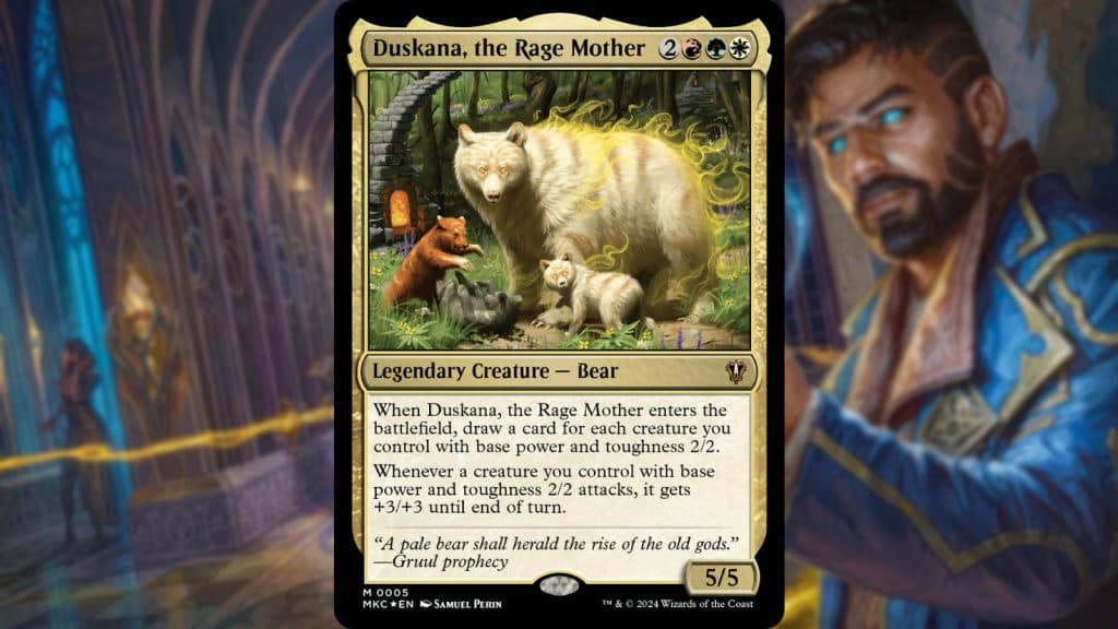 MTG Duskana Bear Commander