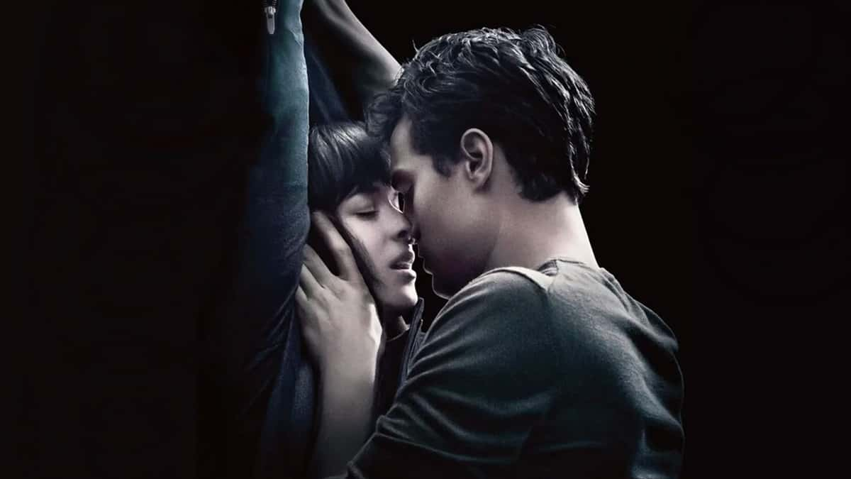 Dakota Johnson and Christian Grey in Fifty Shades of Grey