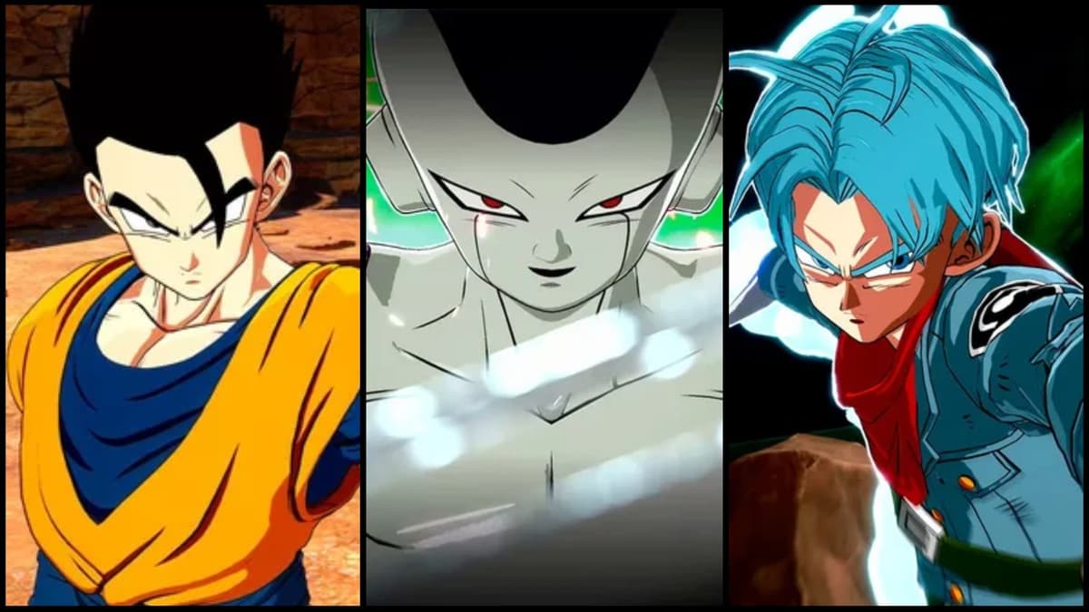 A custom image of Gohan, Frieza, and Trunks from the Dragon Ball Sparking Zero roster.