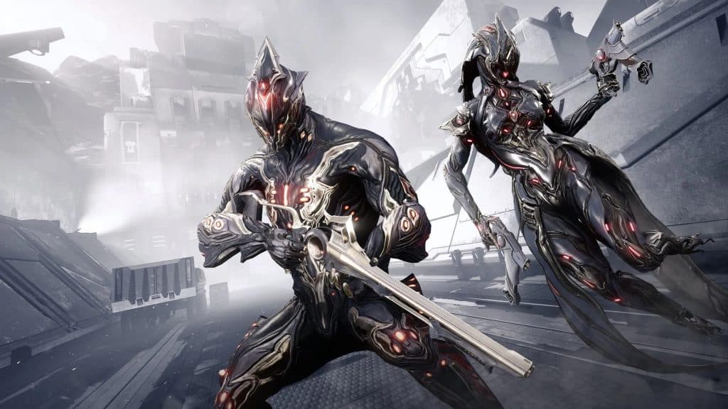 two Warframes from Warframe