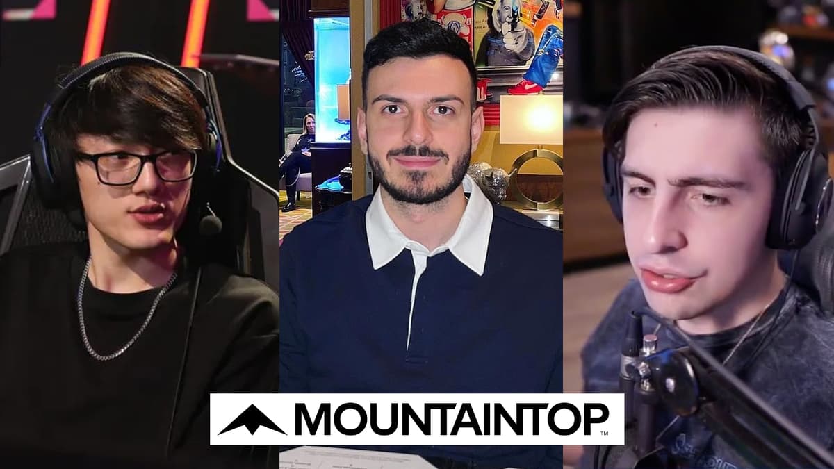 timmy, tarik and shroud with mountaintop studios logo