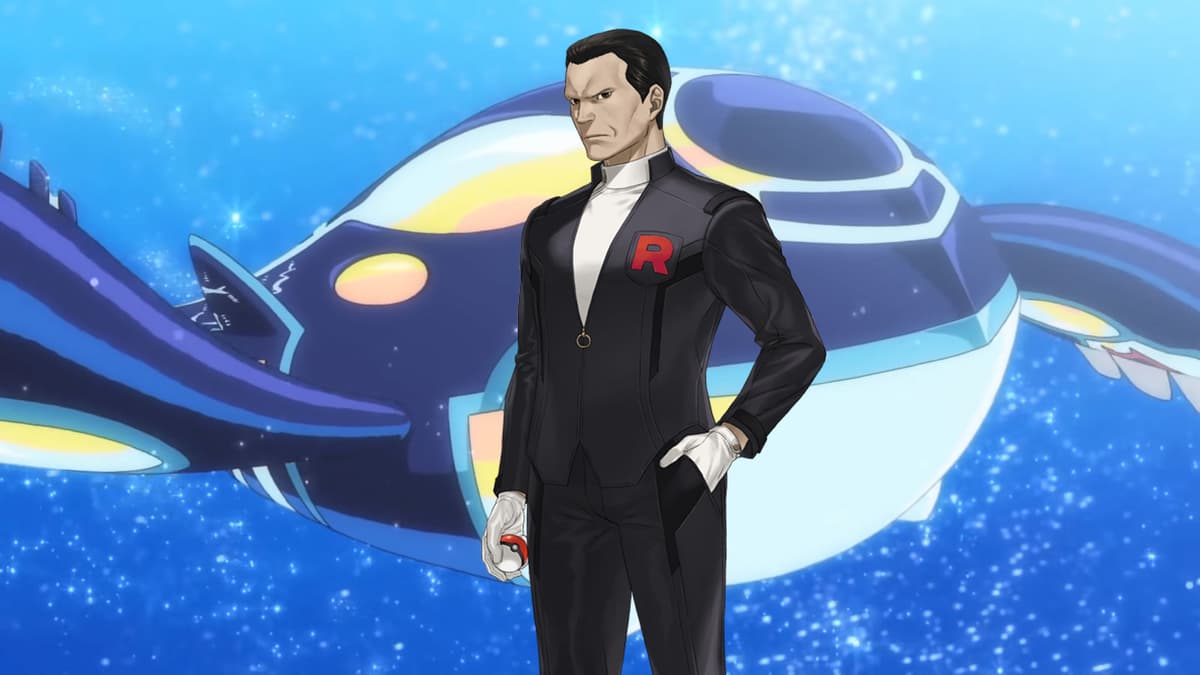 Giovanni and Primal Kyogre Pokemon