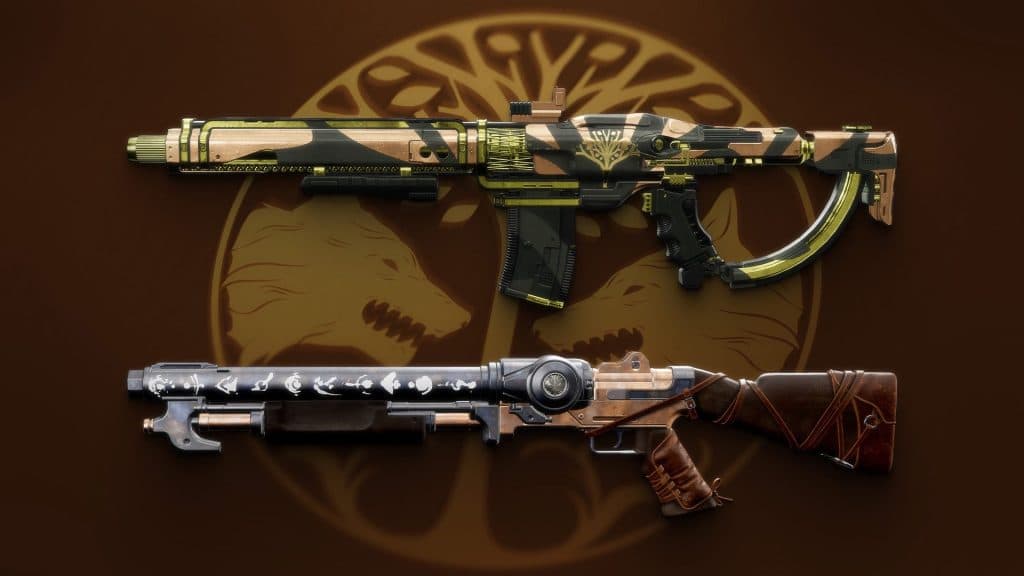 Two Iron Banner weapons from Destiny 2.