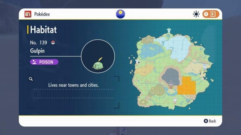 pokemon gulpin location violet