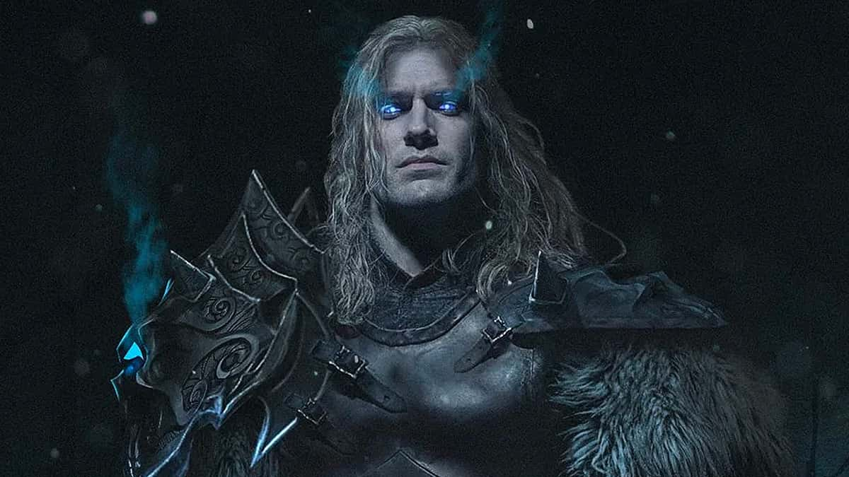 Henry Cavill stylized as World of Warcraft's Arthas