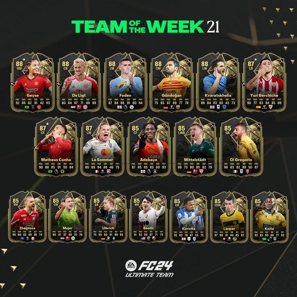 EA FC 24 TOTW 21