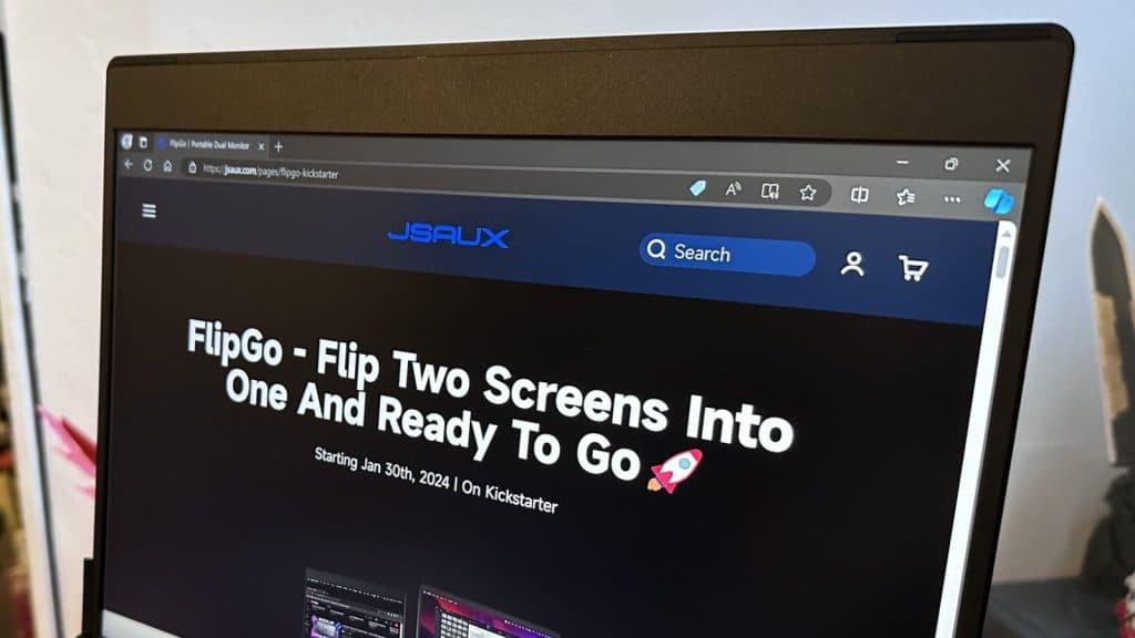 JSAUX FlipGo: Portable Dual Screen for Boosted Productivity by