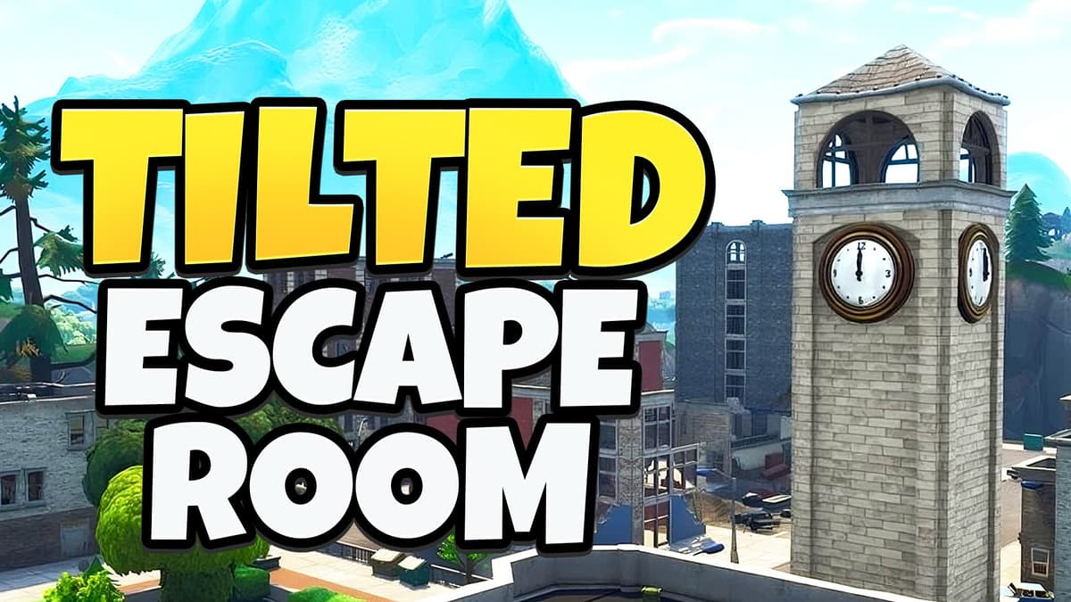 Tilted Escape Room in Fortnite.