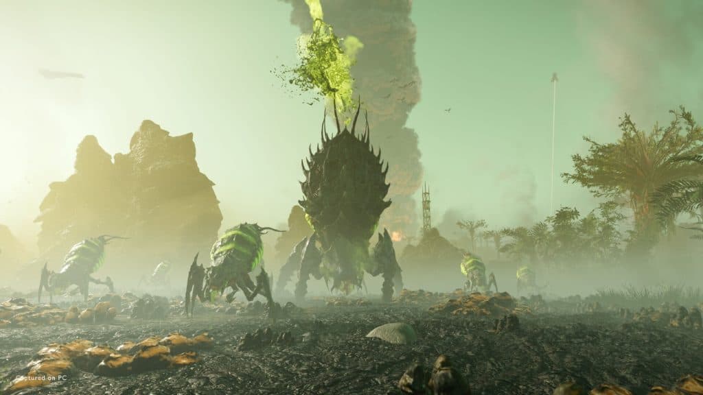 An image of Helldivers 2 gameplay.