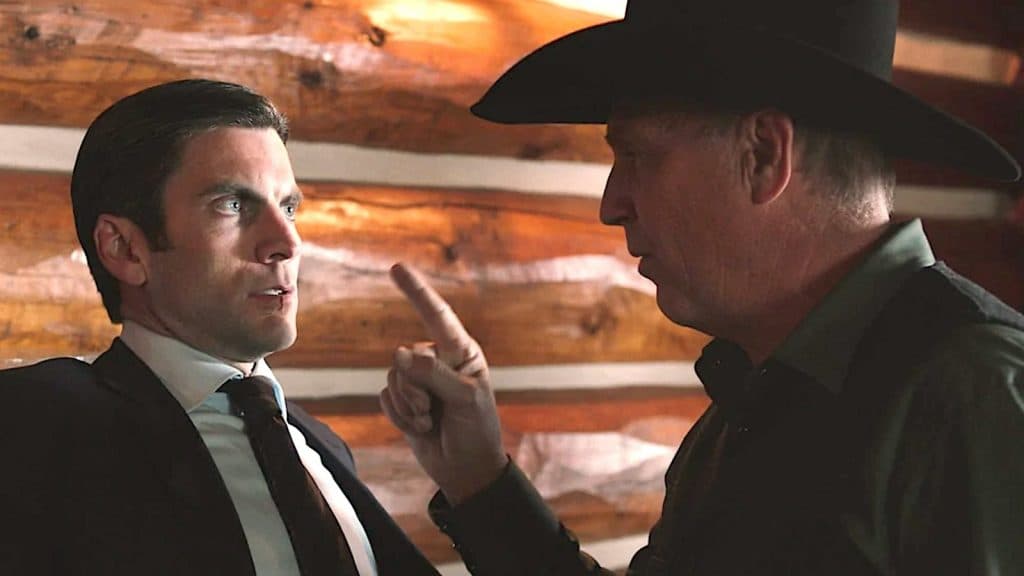 Jamie and John Dutton in Yellowstone