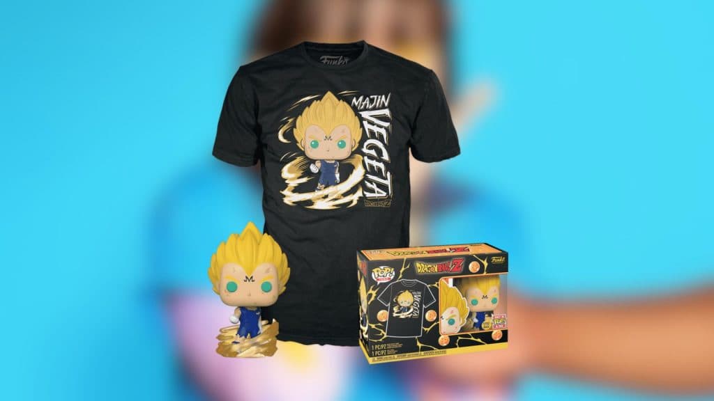 Dragon Ball Z Majin Vegeta Pop! & Tee (Glow)