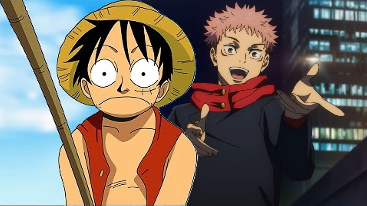 Stills from One Piece and Jujutsu Kaisen