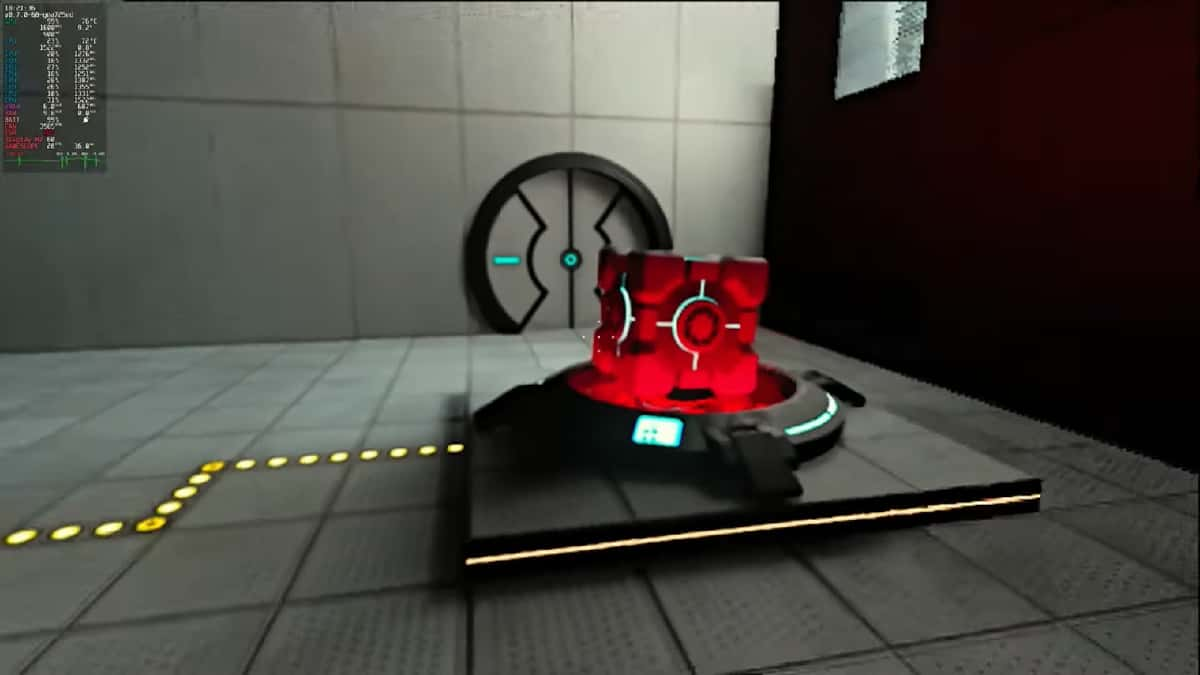 Portal with RTX running on Steam Deck