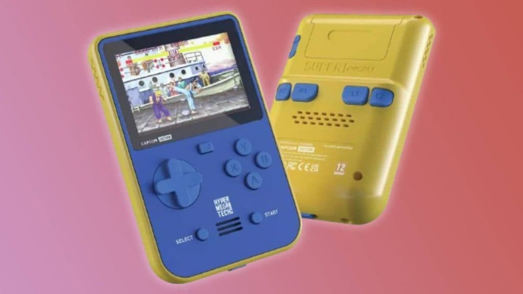 Image of the HyperMegaTech Super Pocket on a pink backgrounf.