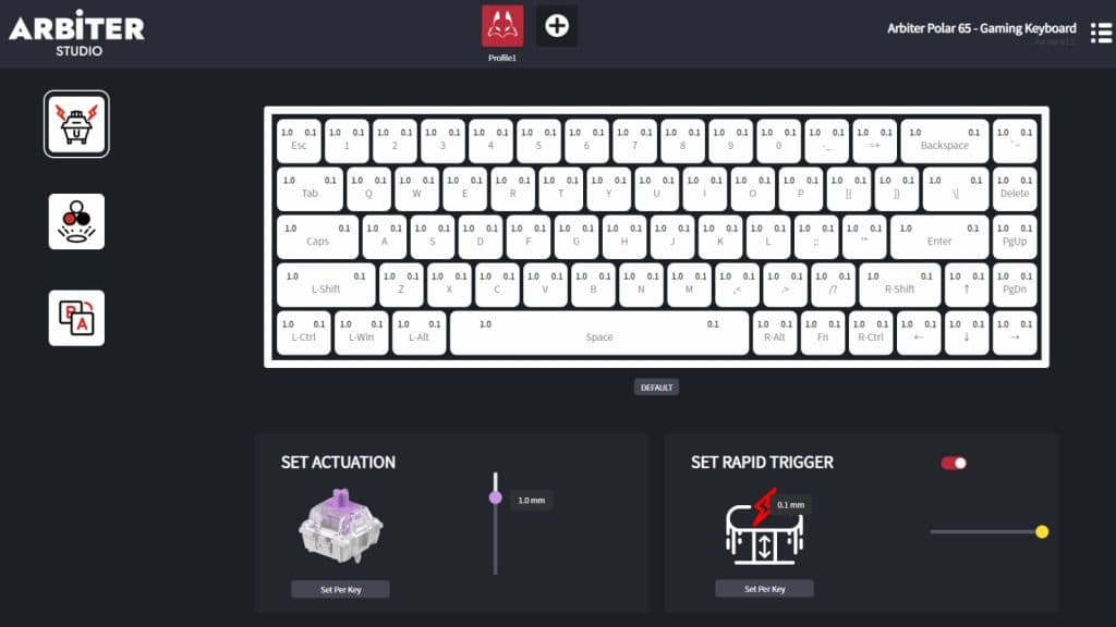 Polar 65 keyboard software