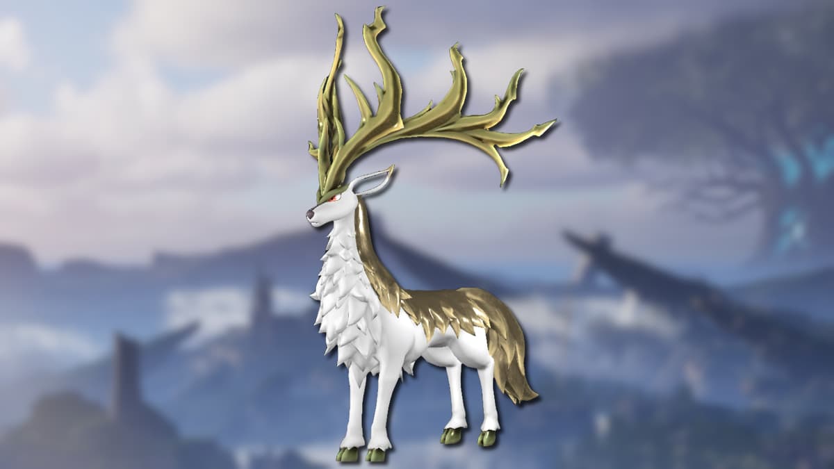 The Pal Eikthyrdeer Terra from Palworld.