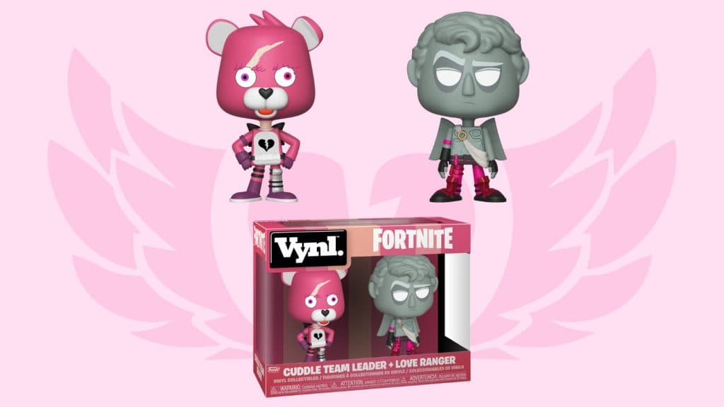 Fortnite Cuddle Team Leader and Love Ranger figurines