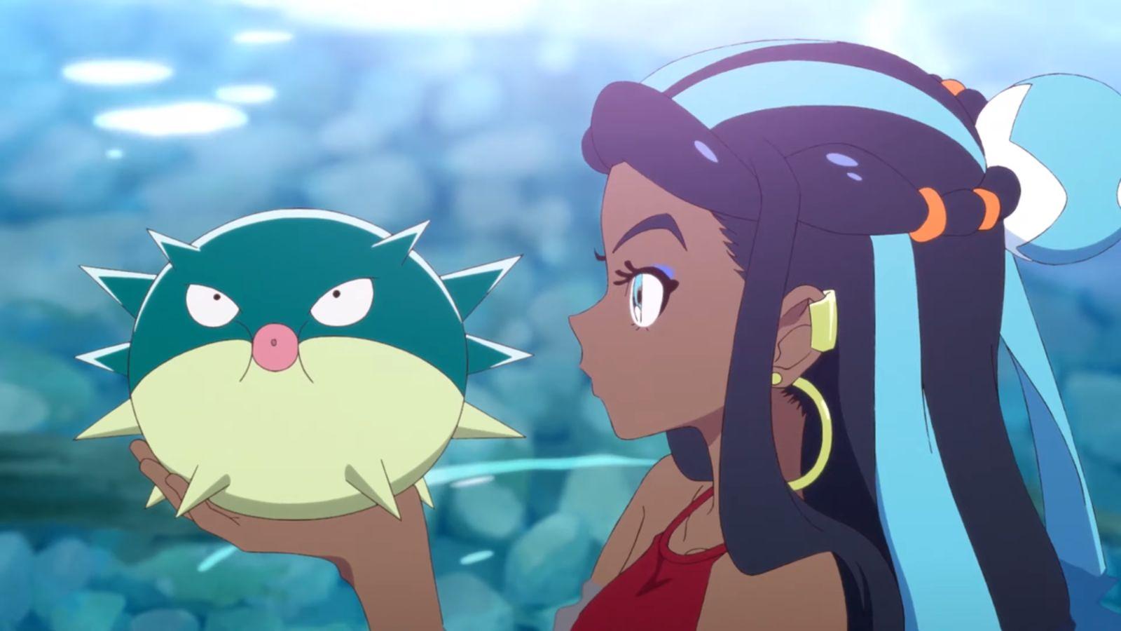 pokemon anime qwilfish nessa