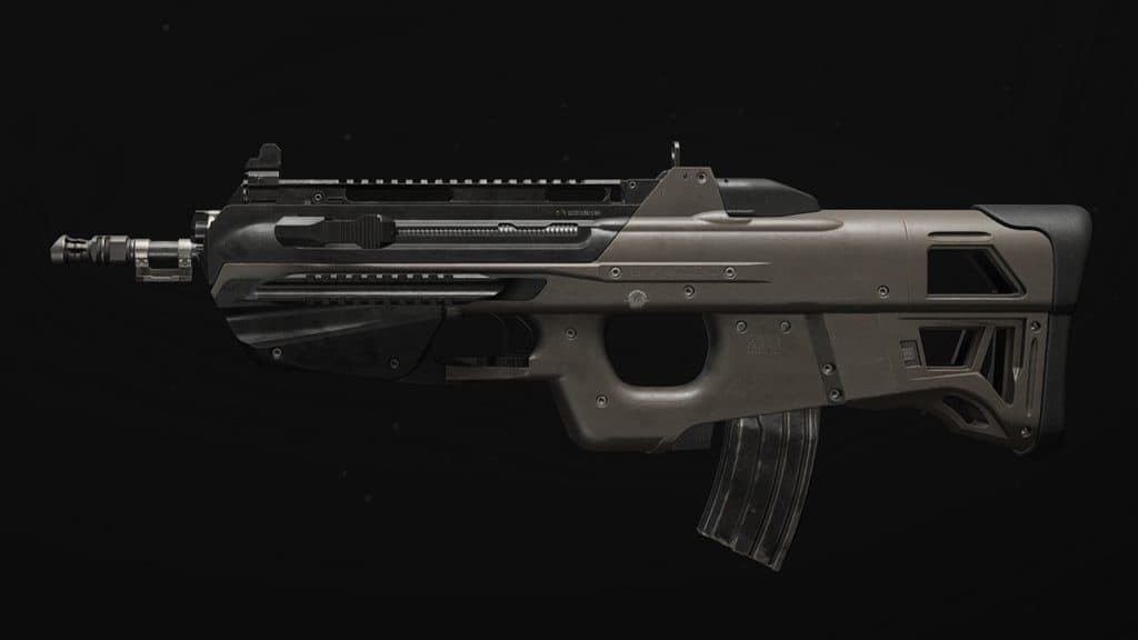 Screenshot of the BP50 assault rifle in Warzone.