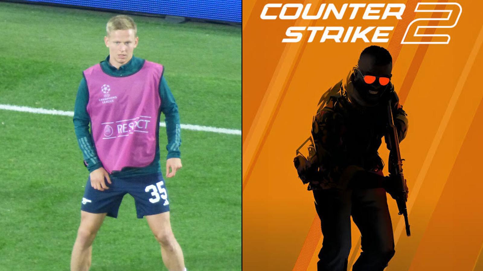 Arsenal defender Oleksandr Zinchenko subs in for pro CS2 match and wins