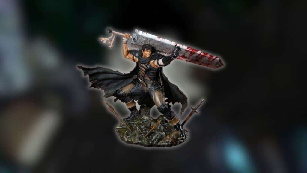 Guts Black Swordsman Berserk statue