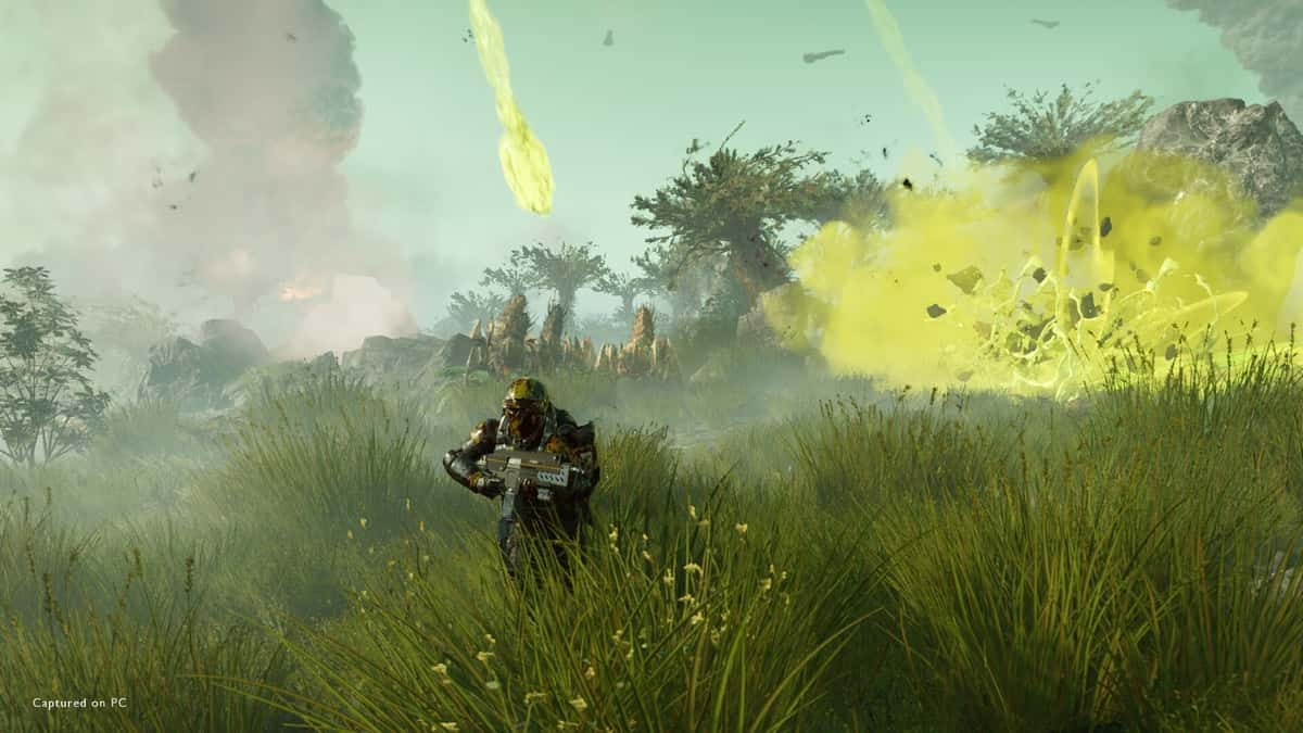 An image of Helldivers 2 gameplay.