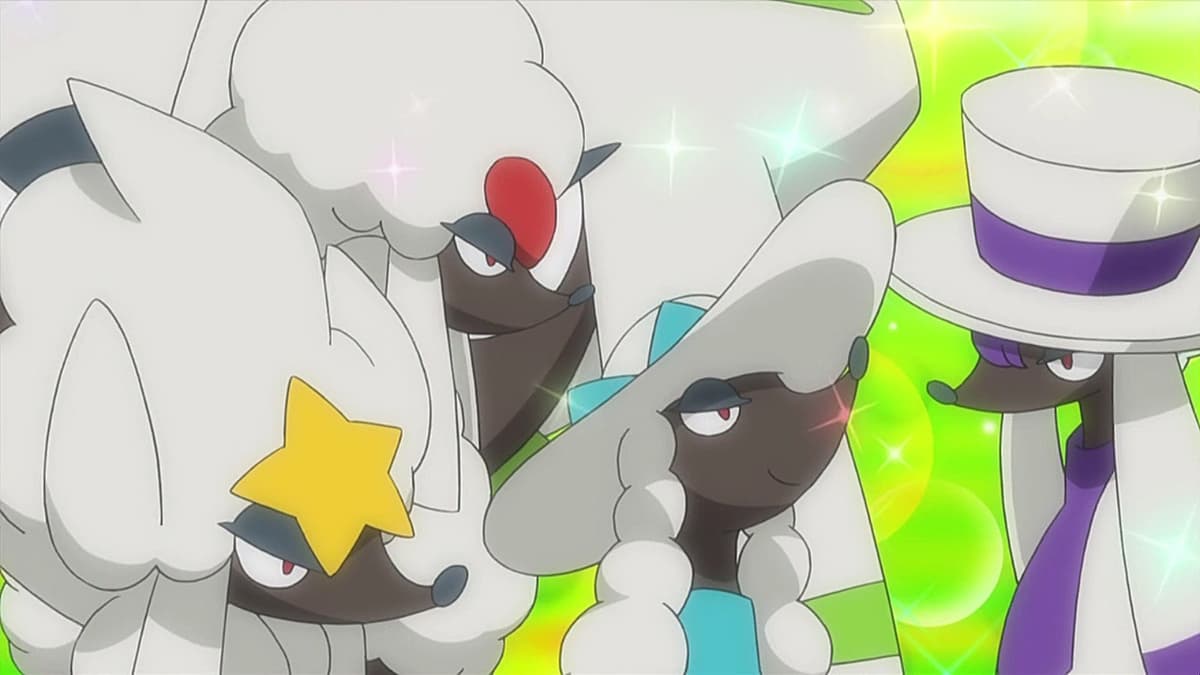 Furfrou forms in the Pokemon anime