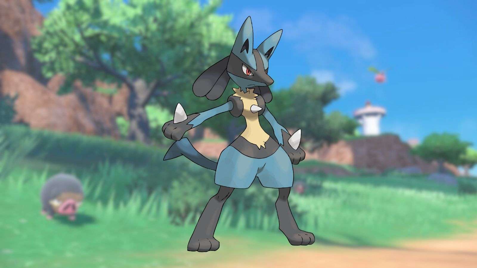 Lucario Pokemon Violet Poco Path background