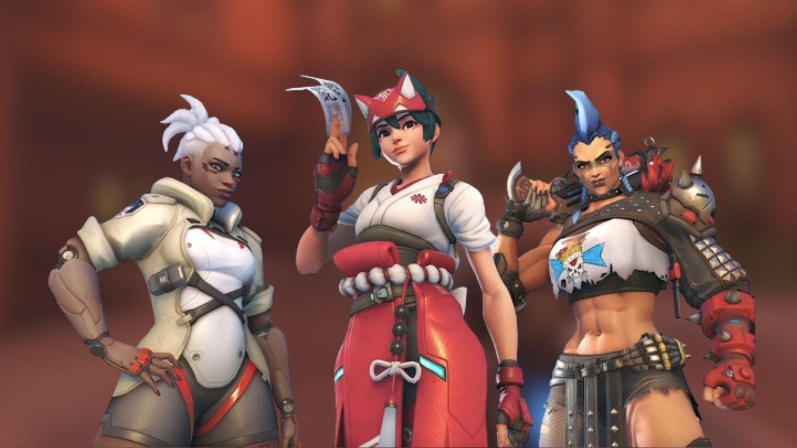 A custom image of Overwatch 2 heroes.