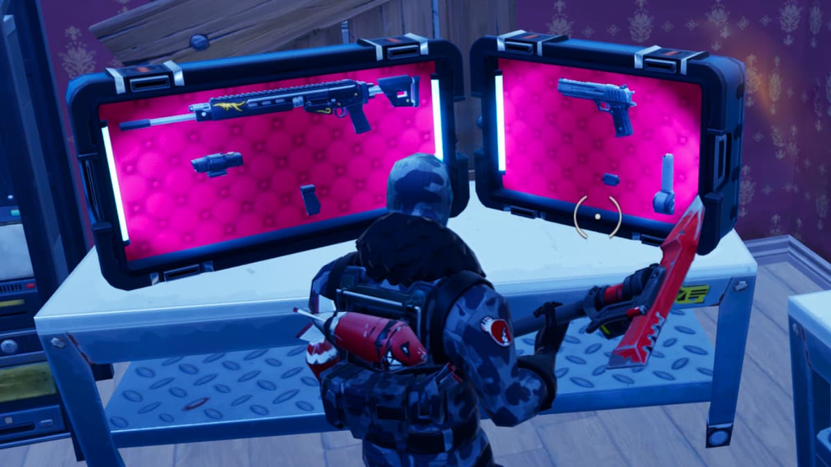 Fortnite Weapon Case location during a Battle Royale match.