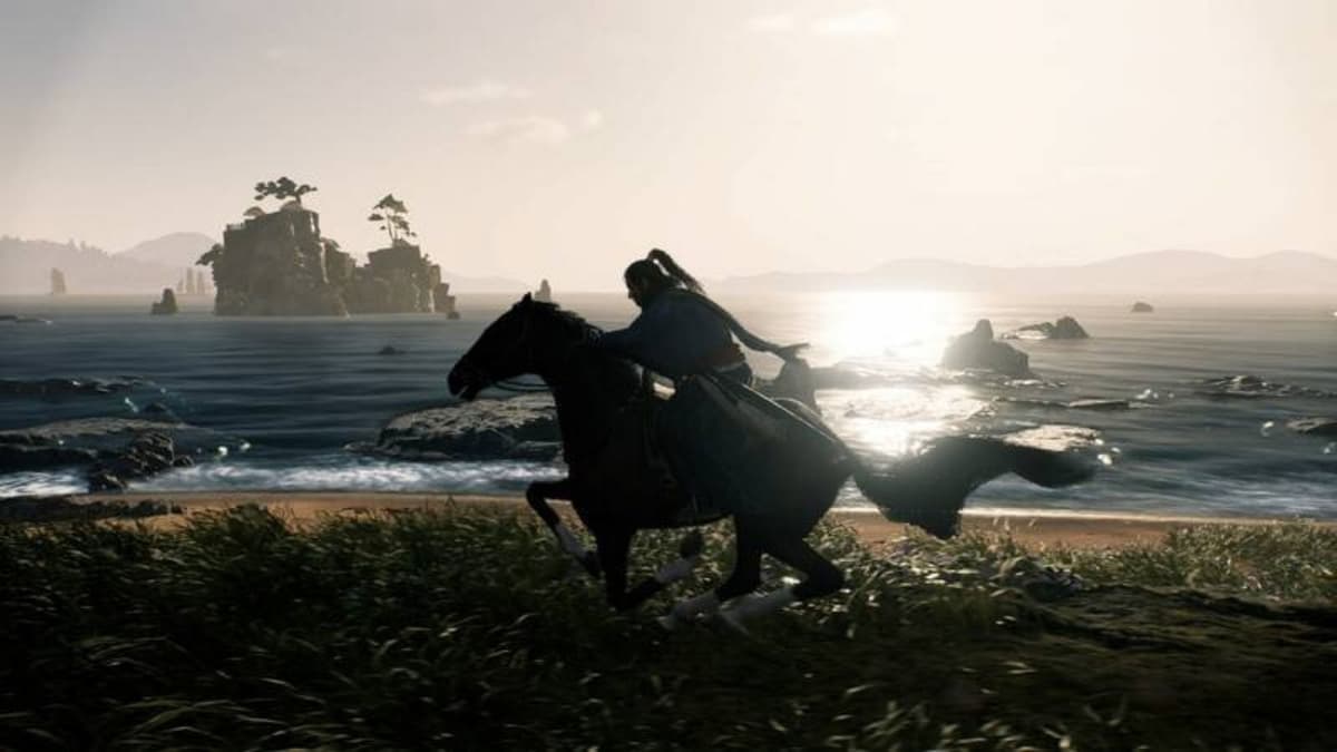 Ronin riding a horse