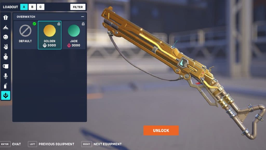 Overwatch 2 Golden Gun buy menu