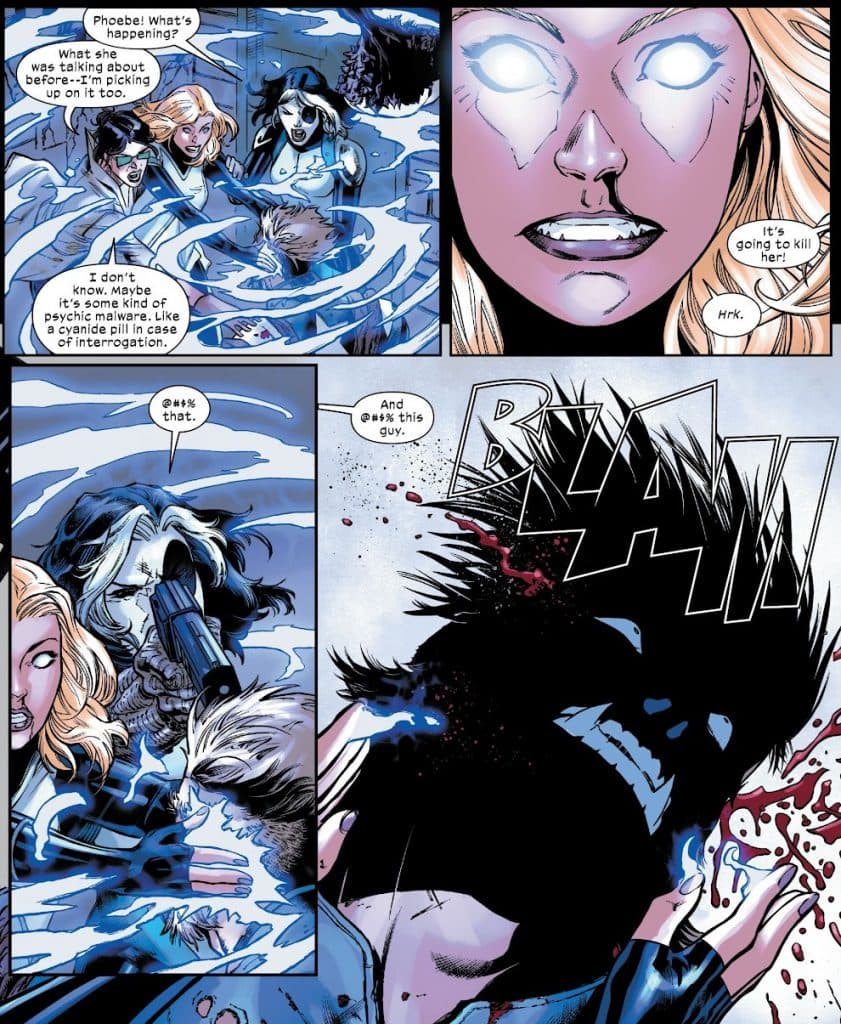 Domino kills Captain Sabretooth