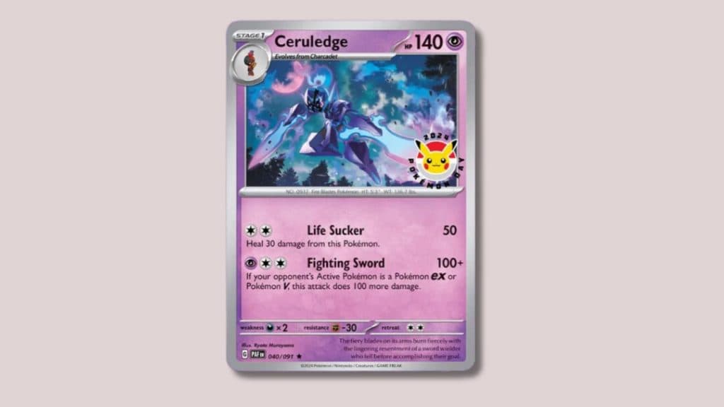 How to get exclusive Pokemon Day Ceruledge holo promo card Dexerto