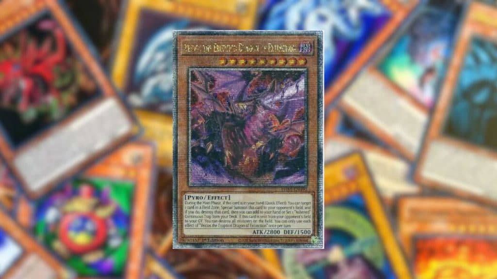 Veidos the Eruption Dragon of Extinction from the Phantom Nightmare booster set