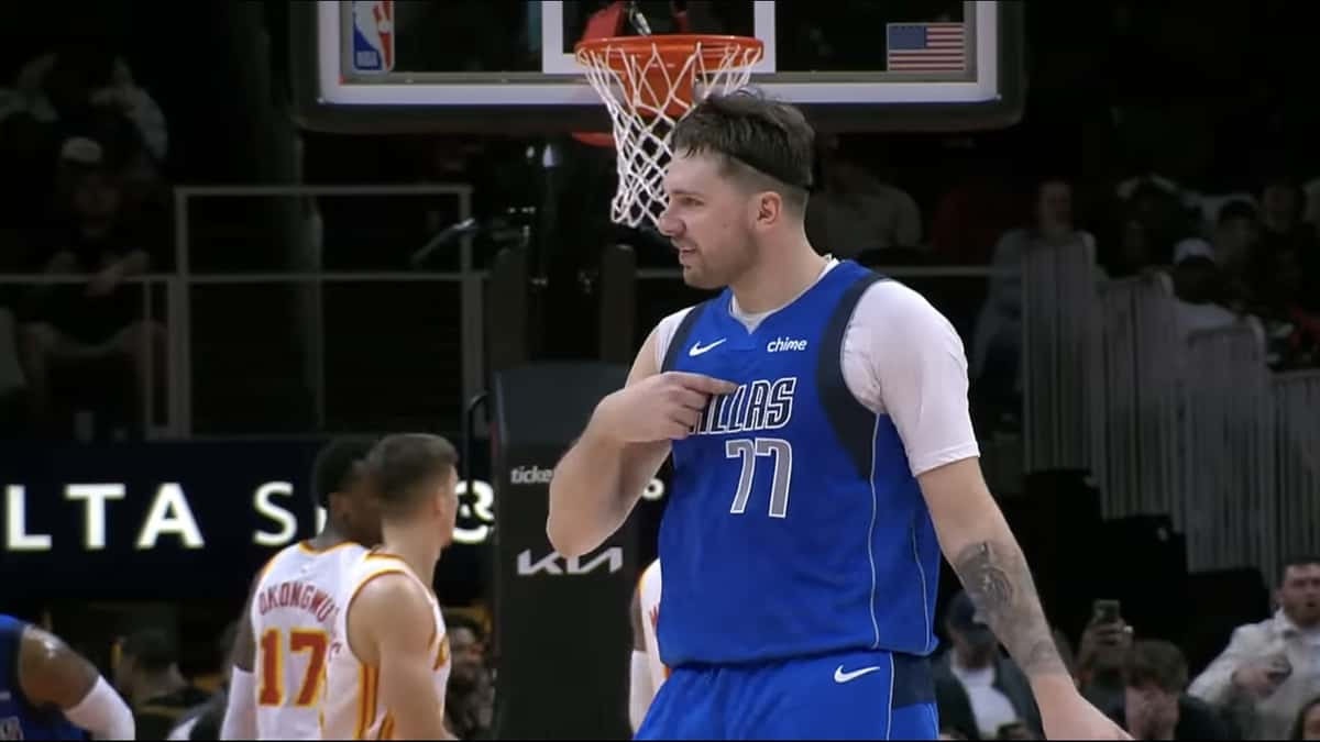 Luka Dončić hits ridiculous trick shot ahead of NBA All-Star Game